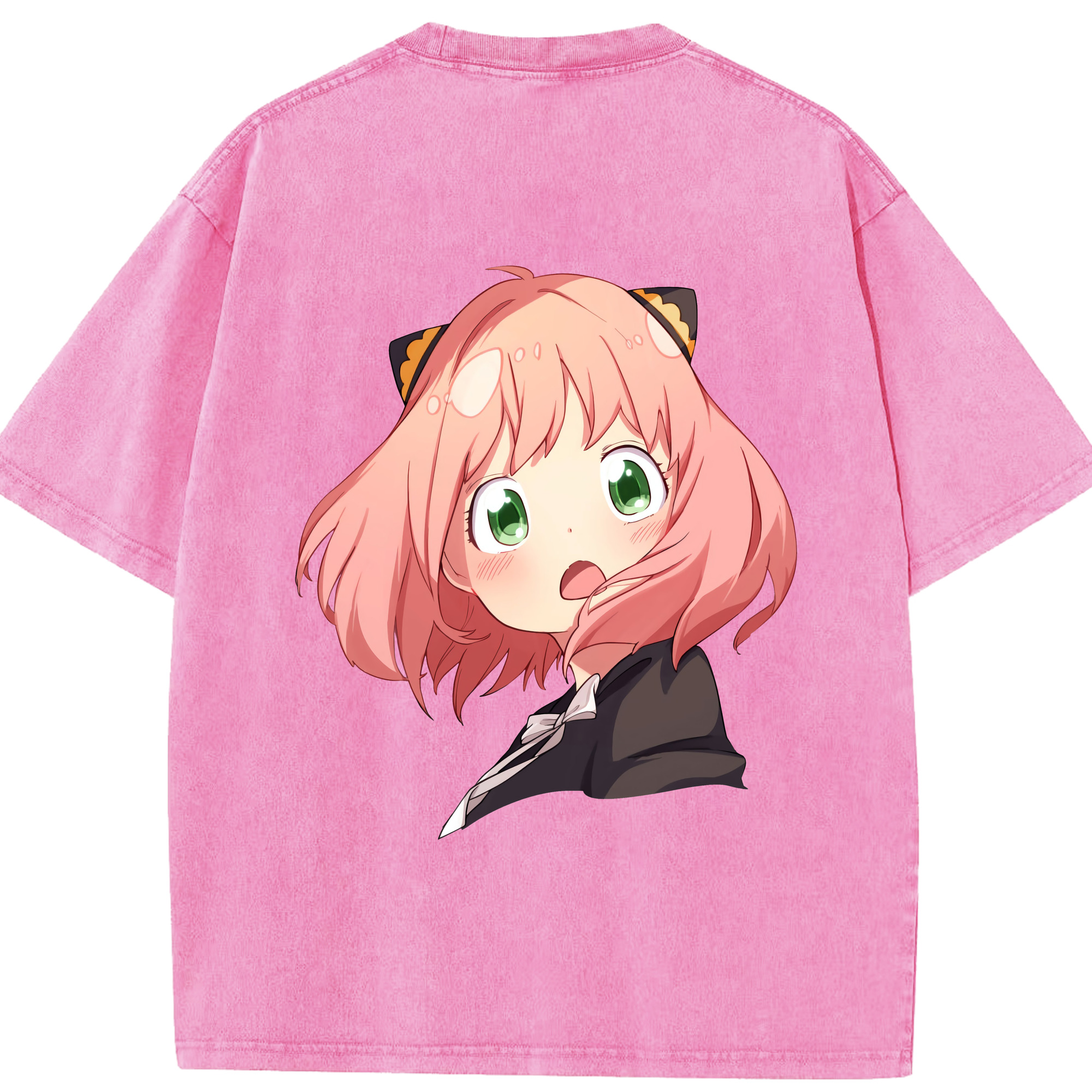 （画像用） SPY×FAMILY间谍家家酒 綿100% ヴィンテージ風 半袖Tシャツ（背面プリント）